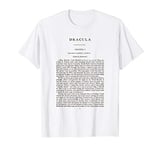 Dracula Bram Stoker First Page T-Shirt