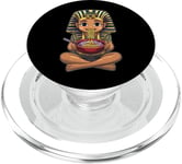 Pharaon King Tut Ramen Nouilles Japonaises Mignon Kawaii PopSockets PopGrip pour MagSafe