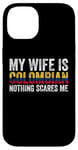 iPhone 14 Proud Husband of Colombian Wife Humor and Pride Vintage Case