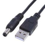 Usb till DC 1,1 mm 0,7 mm 1,7 mm 2,5 mm 5V DC-kontakt Power Cable för 5V-adapter 5.5x2.5mm