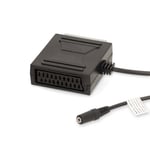 Nedis SCART-kabel | SCART Hane | SCART Hona / 3.5 mm Hona | Nickelplaterad | 480p | 0.20 m | Rund | PVC | Svart | Låda