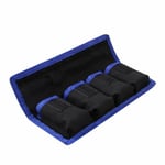 Nylon Carry Case Holder Storage Bag 4 Pouch For LP-E6/8/NP-FW50/EN-EL14 Battery