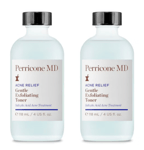 2X BNIB Perricone MD Blemish Relief Gentle Exfoliating Toner 118ml Unopened SET