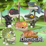 Figurines De Dinosaures T.Rex, Blocs De Construction Assemblés, Jouets Triceratops Mosasaurus, Jouets D'action, Cadeaux Pour Enfants