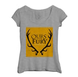 T-Shirt Femme Col Echancré Game Of Thrones King Baratheon Ours Is The Fury