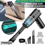 29000pa Powerful Car Vacuum Cleaner Wet/Dry Cordless Strong Suction Handheld UK