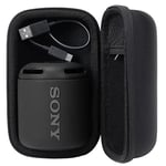 Khanka Dur Cas étui de Voyage Housse Porter pour Sony SRS-XB13 Enceinte Portable Bluetooth Extra Bass Waterproof (Noir,xb13)