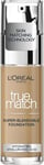 L'Oreal Paris True Match Liquid Foundation, Skincare Infused with Hyaluronic Aci