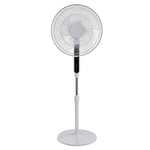 EcoAir Equinox DC Fan | 16" Pedestal Fan | Low Energy 3.5 Watts/hour | Remote Control | Adjustable Height | 12 Speeds| Touch Control | 12H Timer | 85° Oscillation