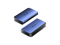 1x2 4K HDMI Splitter Blue Aluminum Alloy