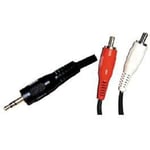 A200G Cable Jack 3.5mm stereo male - 2 x rca male 5m00 - Lineaire