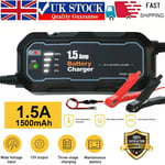 1500mAh Automatic Smart Battery Charger 12V Portable Car Auto Trickle Maintainer