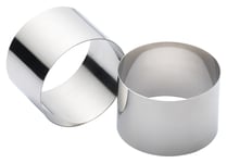 Set of Two Stainless Steel Extra Deep Cooking Rings