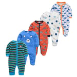 Våren Baby Pyjamas Flickor Pojkar Jumpsuit 125 % bomull Andas Mjuk Jumpsuit Dark Grey 3-6M