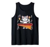 Marimbist Musician Vibraphonist Kitten Pet Cat Marimba Tank Top