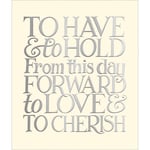 To Have & To Hold Emma Bridgewater Wedding Greeting Card Woodmansterne