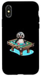 iPhone X/XS Billiards Penguin Hustler Pool Snooker Playing Pool Games Case