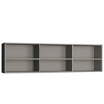 Sur-meuble lit escamotable VERTIGO 140 x 200 cm gris mat