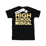 Disney Girls High School Musical The Musical Lights Logo Bomull Black 9-11 Years