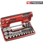 Coffret à cliquet FACOM DBOX avec manche rotatif 22 pièces