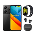 Smartphone Xiaomi Poco M6 Noir + Buds6 + Watch 5 Active