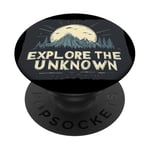 Explore the Unknown at Night with Cool Forest and Moon PopSockets Adhesive PopGrip