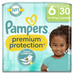 Couches Bébé Premium Protection Taille 6 13kg+ Pampers - Le Paquet De 30 Couches