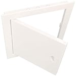 KOTARBAU® Trappe de visite 30 x 30 cm en plastique blanc Trappe d'inspection trappe visite placo plafond trappe comble trappes