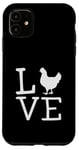 Coque pour iPhone 11 Appel à tous les amateurs de poulet : Chicken Lover is Fun