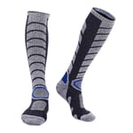 B Baosity Ski Socks Winter Warm Snow Ski Socks Calf Socks Snowboard Ski Socks - Gray1 L