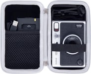 Housse Rigide de Voyage pour Fujifilm Instax Mini Evo 2-en-1 Imprimante Photo et Appareil Photo Instantané, Housse Seule (Noir)