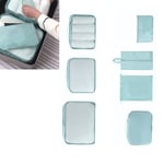 7pcs Luggage Packing Bags Polyester Waterproof Suitcase Packing Cubes For Bus IS