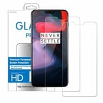 Oneplus 6 - Pack Of 2 Films Toughened Glass Screen Protector Resistant