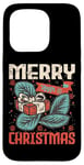 Coque pour iPhone 15 Pro Merry X-Mas Pull de Noël moche Père Noël