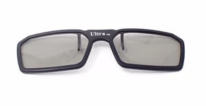 New 3 Pairs of Clip On 3D Glasses Black Polorised For LG Tv Cinema RealD