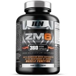 ZM6 - High Strength Zinc Magnesium Supplement - Zinc & Magnesium for Muscle Function - Zinc Magnesium Booster - 360 Vegetarian