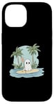 iPhone 14 Funny Ghost Stand Up Paddle Halloween Lake Summer Costume Case