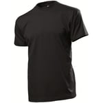 Stedman Comfort Men T-shirt Svart bomull Small Herr