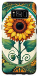 Coque pour Galaxy S8 Tournesols Jardin Illustration Tournesol