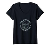 Womens Historical Fiction - Living in Present Reading in the Past V-Neck T-Shirt