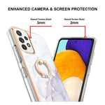 Samsung Galaxy A52 / 5G A52s marmori sormuspidike suojakuori