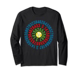 Pi Day Math Lover Colorful Pi Symbol Mathematics Long Sleeve T-Shirt