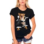 Ekologisk Chihuahua Dog T-shirt – Chihuahua Dog – Vintage svart T-shirt djup svart S