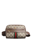 Pre-loved GUCCI Ophidia GG Supreme Canvas Belt Bag, Brown