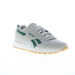 Reebok Glide Mens Gray Leather Lace Up Lifestyle Trainers Shoes