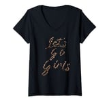 Womens Let's Go Girls V-Neck T-Shirt