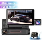 Car Driving Camera 3 Way Dash Camera Night Car Driving Recorder With HOT