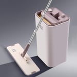 Flat Mop Bucket Set Dry Mopping System Bucket Cleaning System With Washable Flat Microfiber Mop Pads For household cleaning