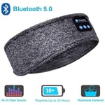 Trådlösa hörlurar bluetooth 5.0 sovhörlurar sporthörlurar sovhörlurar sport pannband ögonmask hörlurar usb 1. Grey