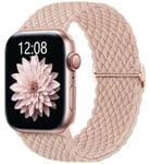 AMSKY Bracelet en Tressé Compatible avec Bracelet Apple Watch 40mm 44mm 46mm 42mm 41mm 45mm 38mm 49mm Femme Homme, Textile Bracelet Compatible avec iWatch Serie 10 9 8 7 6 5 4 3 2 1 SE Ultra